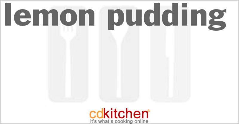 Lemon Pudding - CDKitchen.com