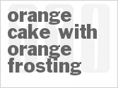 recipe for orange cake with orange frosting