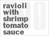 recipe for ravioli with shrimp tomato sauce