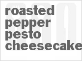 recipe for roasted pepper pesto cheesecake