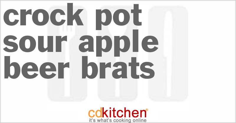 Sour Apple Beer Brats - CDKitchen.com