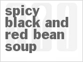 recipe for spicy black and red bean soup