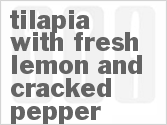 recipe for tilapia with fresh lemon and cracked pepper