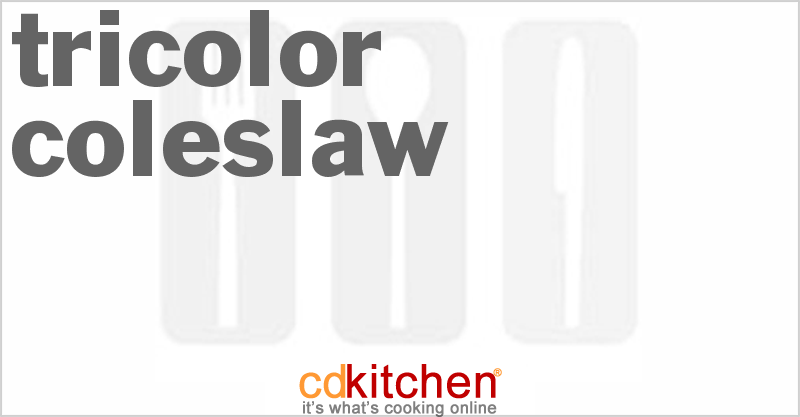 Tricolor Coleslaw - CDKitchen.com