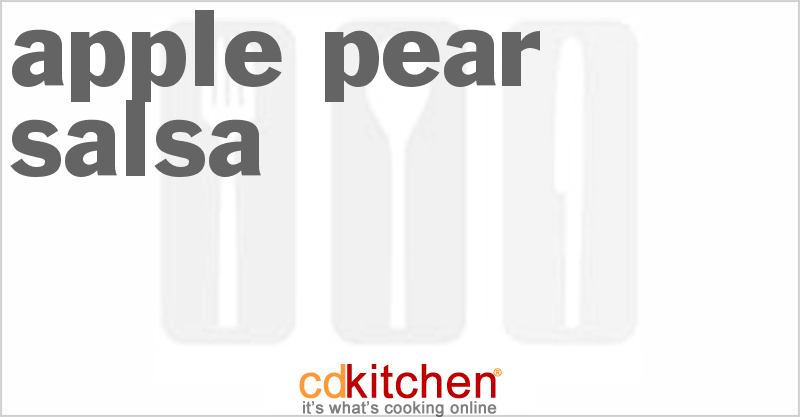 Apple Pear Salsa - CDKitchen.com