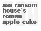 recipe for asa ransom house's roman apple cake
