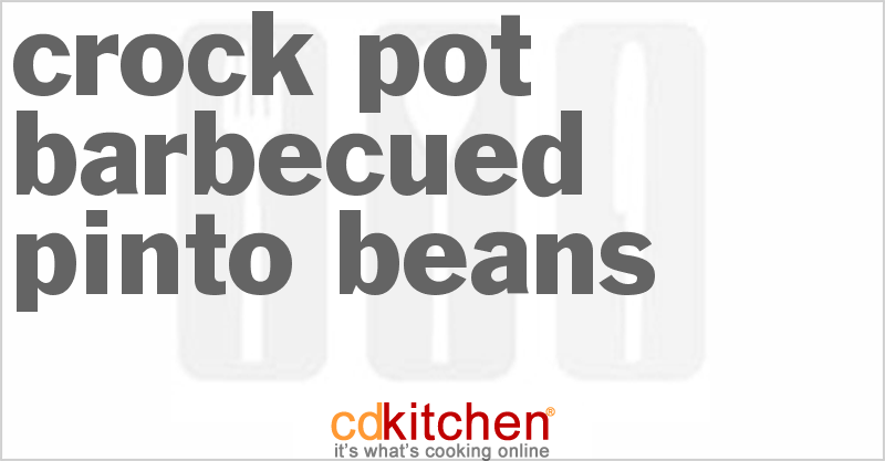 Barbecued Pinto Beans - CDKitchen.com