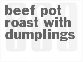 recipe for beef pot roast with dumplings