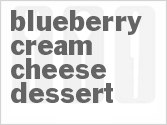 recipe for blueberry cream cheese dessert