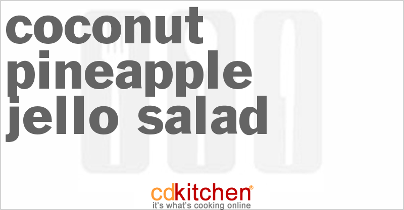 Coconut Pineapple Jello Salad - CDKitchen.com