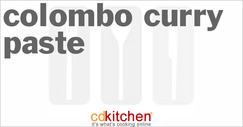 Colombo Curry Paste - CDKitchen.com