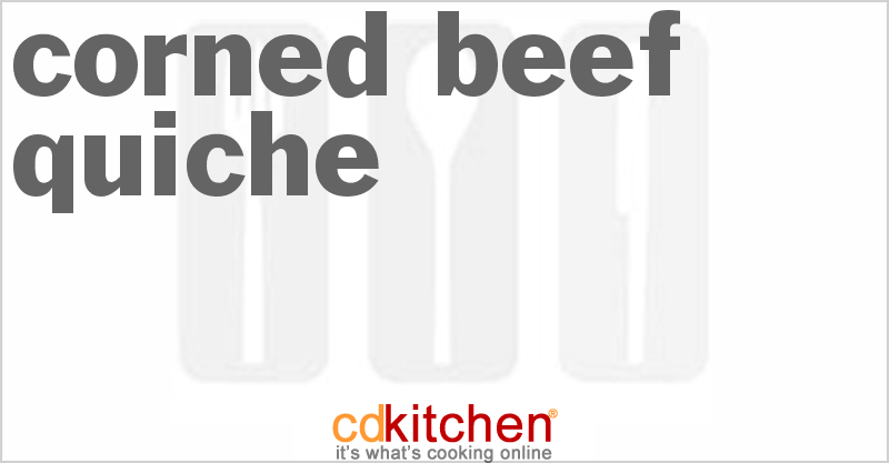 Corned Beef Quiche - CDKitchen.com