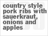recipe for country-style pork ribs with sauerkraut, onions and apples