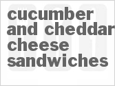 Cucumber and Cheddar Cheese Sandwiches image