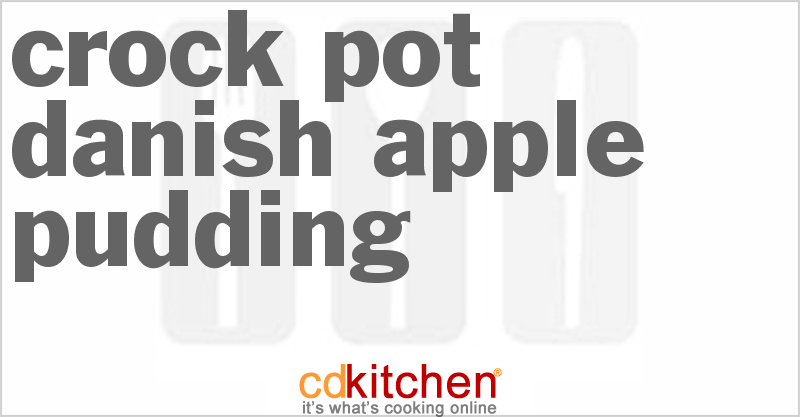 Danish Apple Pudding - CDKitchen.com
