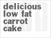 recipe for delicious low-fat carrot cake