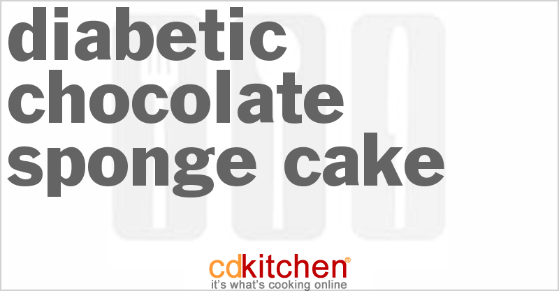 Diabetic Chocolate Sponge Cake - CDKitchen.com
