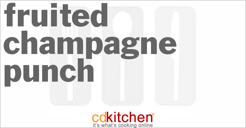 Fruited Champagne Punch - CDKitchen.com