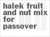 recipe for halek fruit and nut mix for passover