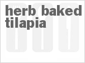 recipe for herb-baked tilapia