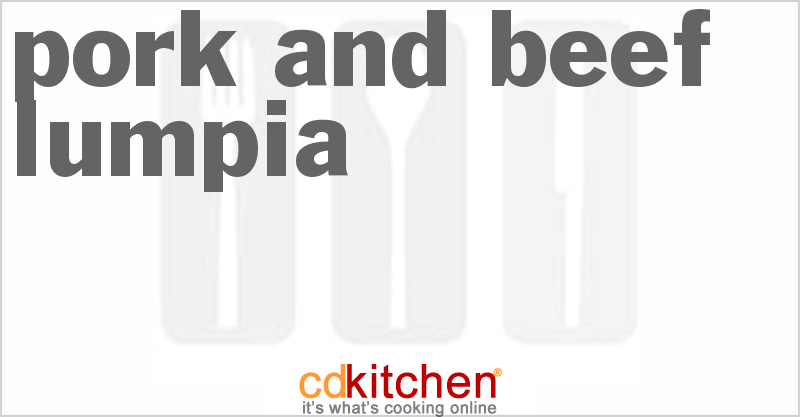 Pork And Beef Lumpia - CDKitchen.com