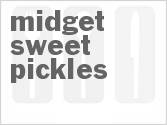 recipe for midget sweet pickles