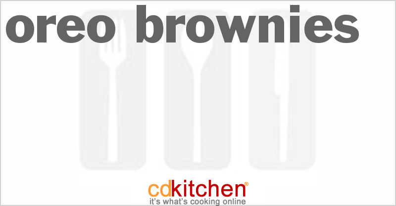 Oreo Brownies - CDKitchen.com