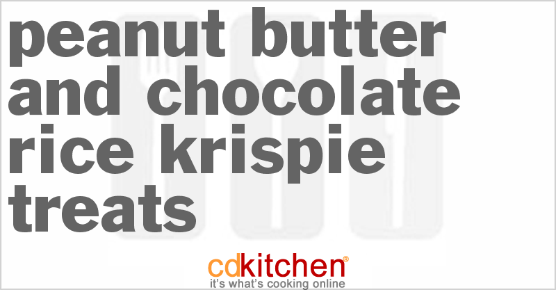 Peanut Butter And Chocolate Rice Krispie Treats - CDKitchen.com