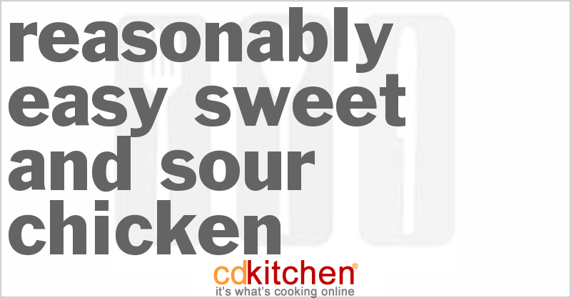 Reasonably Easy Sweet And Sour Chicken - CDKitchen.com