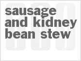 recipe for slow cooker sausage and kidney bean stew