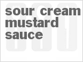 recipe for sour cream mustard sauce