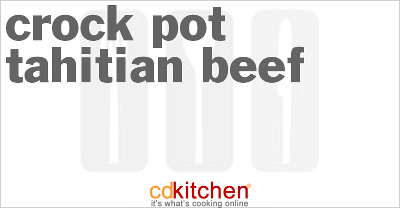 Tahitian Beef - CDKitchen.com