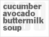 Cucumber-Avocado-Buttermilk Soup