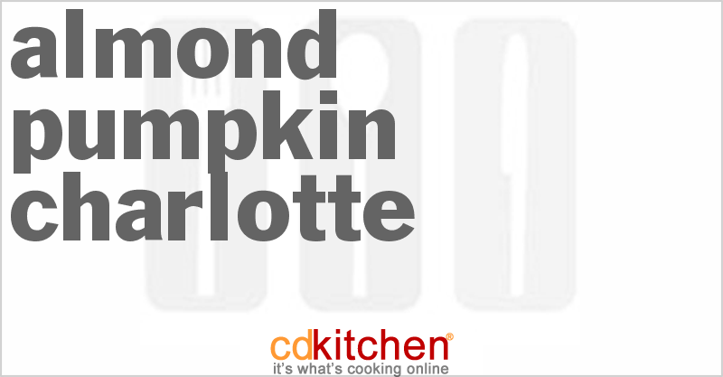 Almond Pumpkin Charlotte - CDKitchen.com