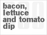 recipe for ranch bacon, lettuce and tomato dip