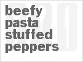 recipe for beefy pasta stuffed peppers