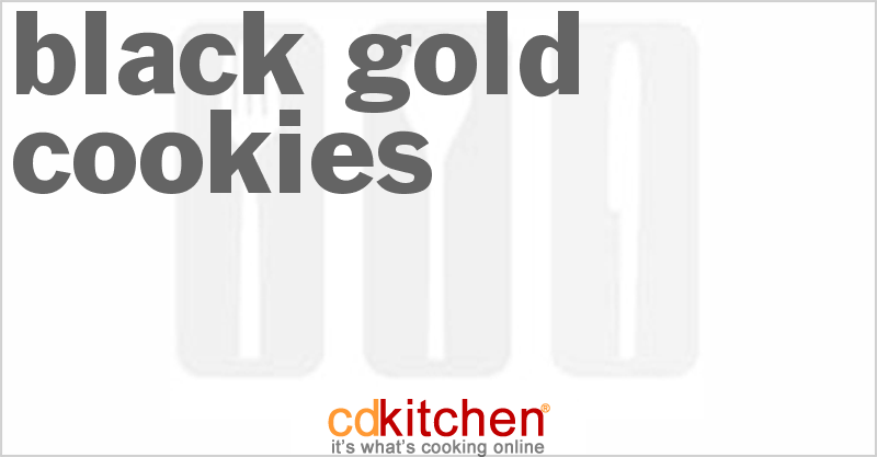 Black Gold Cookies - CDKitchen.com