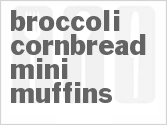 recipe for broccoli cornbread mini-muffins