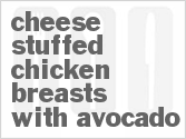 recipe for cheese-stuffed chicken breasts with avocado
