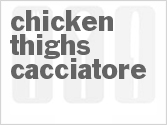 recipe for microwave chicken thighs cacciatore