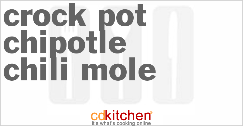 Chipotle Chili Mole - CDKitchen.com