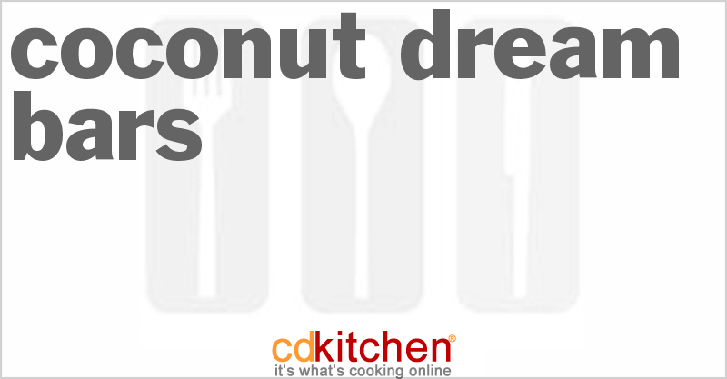 Coconut Dream Bars - CDKitchen.com