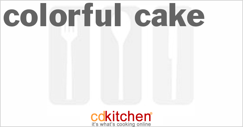 Colorful Cake - CDKitchen.com