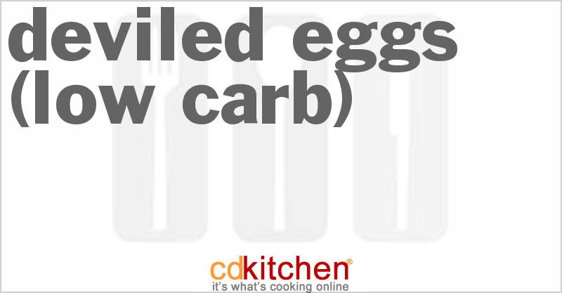 Deviled Eggs (Low Carb) - CDKitchen.com