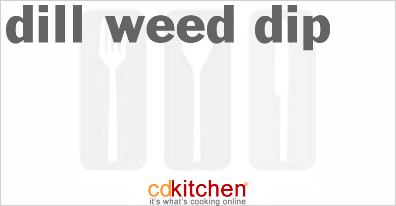 Dill Weed Dip - CDKitchen.com