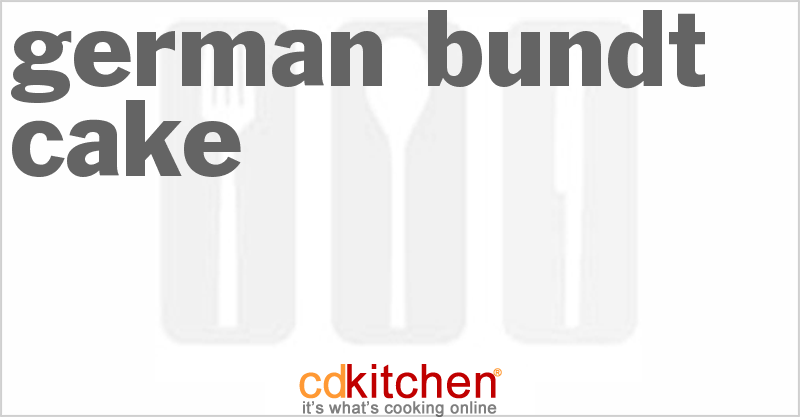 German Bundt Cake - CDKitchen.com