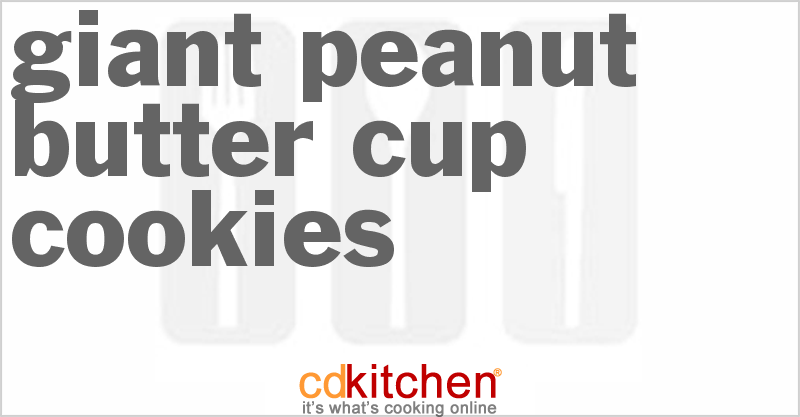 Giant Peanut Butter Cup Cookies - CDKitchen.com