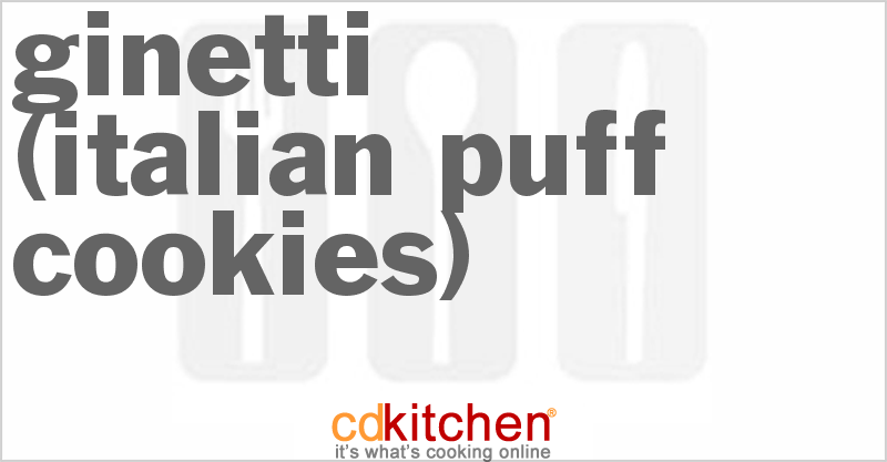 Ginetti (Italian Puff Cookies) - CDKitchen.com