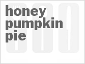 recipe for honey pumpkin pie