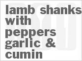 recipe for lamb shanks with peppers garlic & cumin